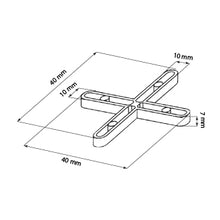 Load image into Gallery viewer, Separador cruceta X - Junta 10 mm
