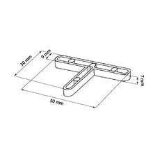 Load image into Gallery viewer, Separador cruceta T maciza - Junta 3 mm