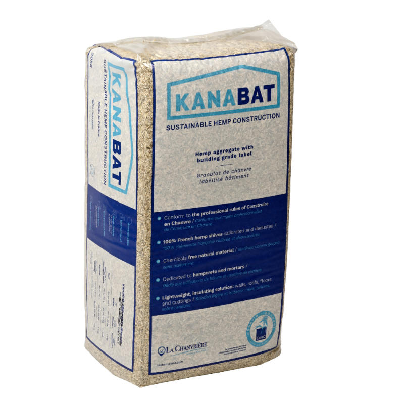 Saco 20 kg de cañamiza fina KANABAT para enlucidos