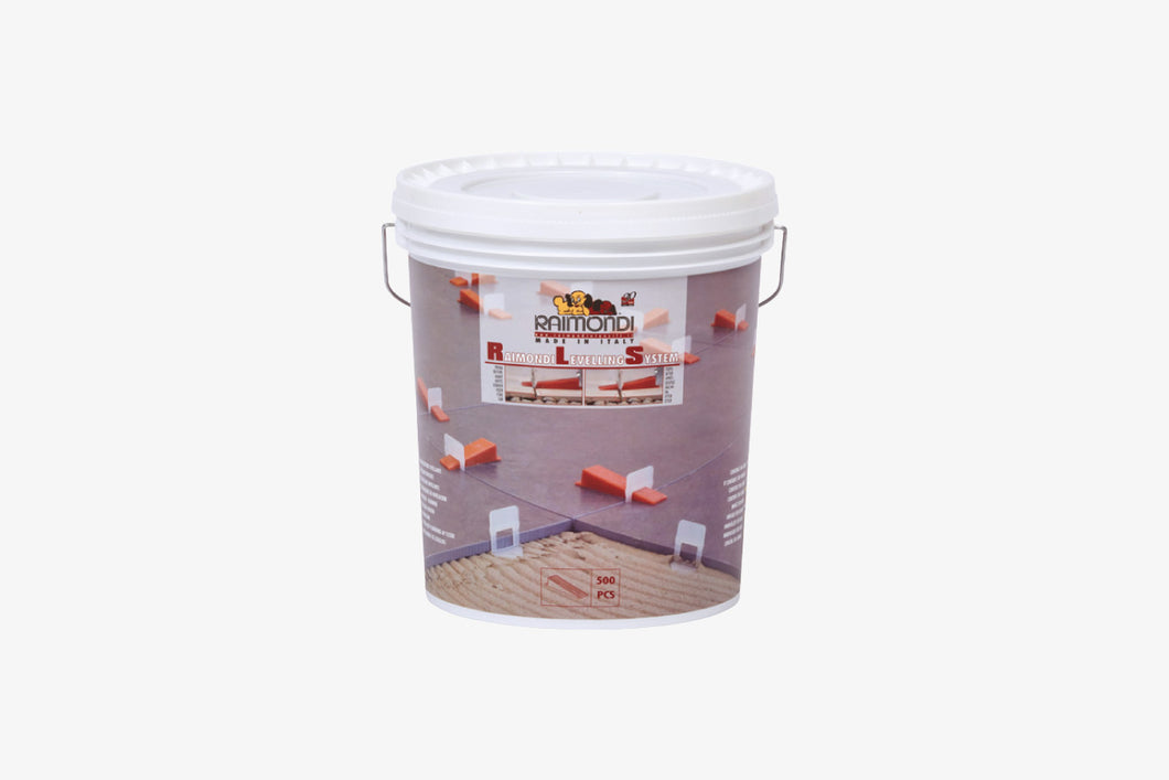 KIT RLS Raimondi Leveling System (RLS) es una revolución en la colocación de baldosas. Además de asegurar la correcta nivelación de las baldosas, eliminando las 
